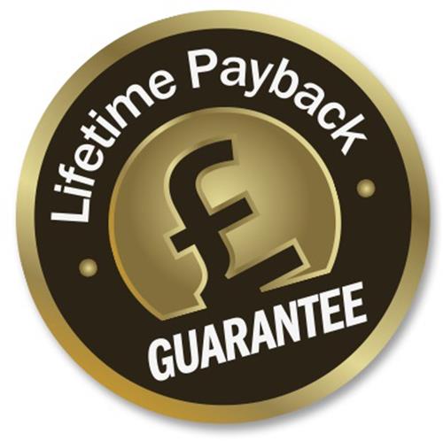 Lifetime Payback £ GUARANTEE trademark