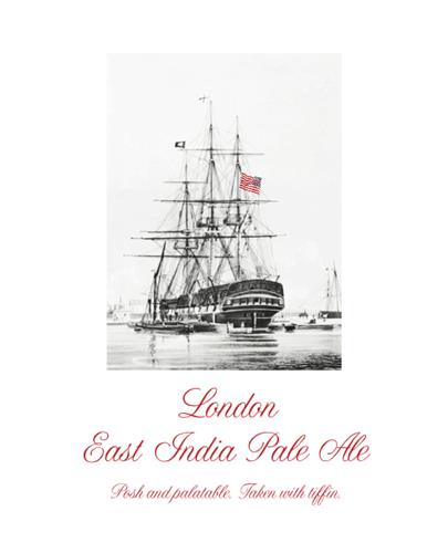 LONDON EAST INDIA PALE ALE POSH AND PALATABLE TAKEN WITH TIFFIN trademark