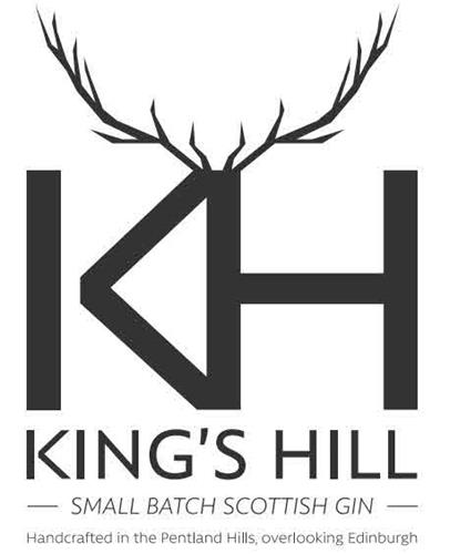 KH KING'S HILL SMALL BATCH SCOTTISH GIN HANDCRAFTED IN THE PENTLAND HILLS, OVERLOOKING EDINBURGH trademark