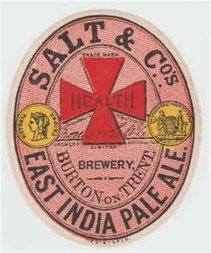 SALT & COS EAST INDIA PALE ALE BREWERY BURTON ON TRENT trademark