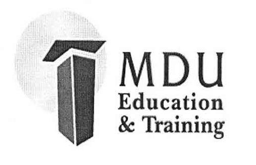 MDU Education & Training trademark