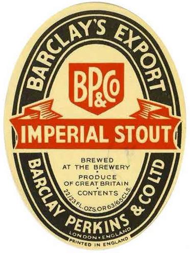 BARCLAY'S EXPORT IMPERIAL STOUT BARCLAY PERKINS & CO LTD trademark