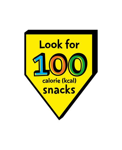 Look for 100 calorie (kcal) snacks trademark