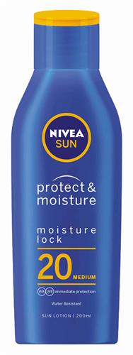 NIVEA SUN PROTECT & MOISTURE MOISTURE LOCK 20 trademark