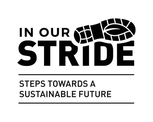 IN OUR STRIDE STEPS TOWARDS A SUSTAINABLE FUTURE trademark