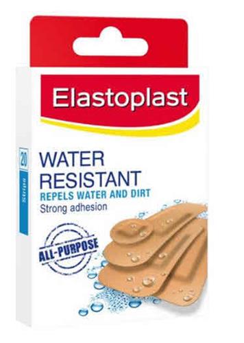 ELASTOPLAST WATER RESISTANT REPELS WATER AND DIRT STRONG ADHESION trademark