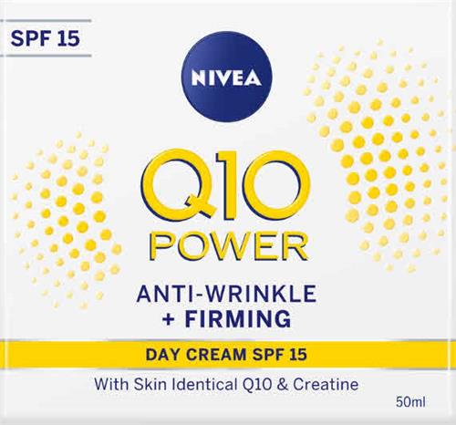 NIVEA Q10 POWER ANTI-WRINKLE + FIRMING DAY CREAM SPF 15 trademark