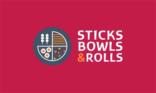 STICKS BOWLS & ROLLS trademark