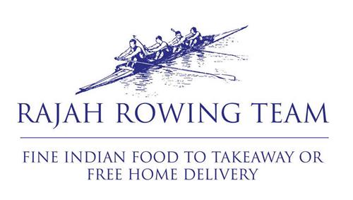 RAJAH ROWING TEAM FINE INDIAN FOOD TO TAKEAWAY OR FREE HOME DELIVERY trademark