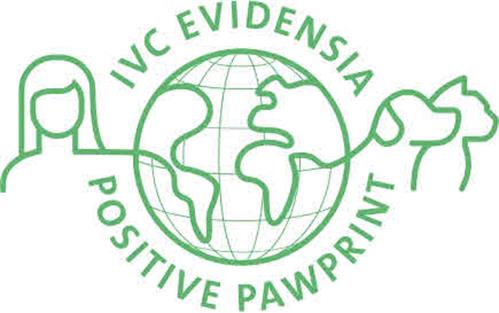 IVC EVIDENSIA POSITIVE PAWPRINT trademark