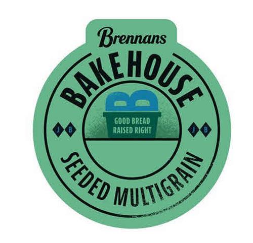 Brennans
BAKEHOUSE
GOOD BREAD RAISED RIGHT
JB JB 
SEEDED MULTIGRAIN trademark