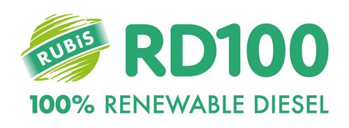 RUBIS RD100 100% RENEWABLE DIESEL trademark