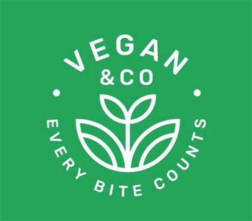 VEGAN & CO EVERY BITE COUNTS trademark