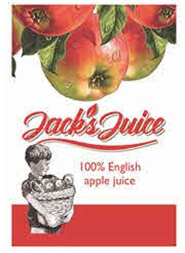 JACK'S JUICE 100% ENGLISH APPLE JUICE trademark