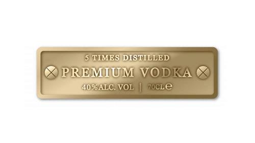 5 TIMES DISTILLED PREMIUM VODKA 40% ALC. VOL 70CL ℮ trademark