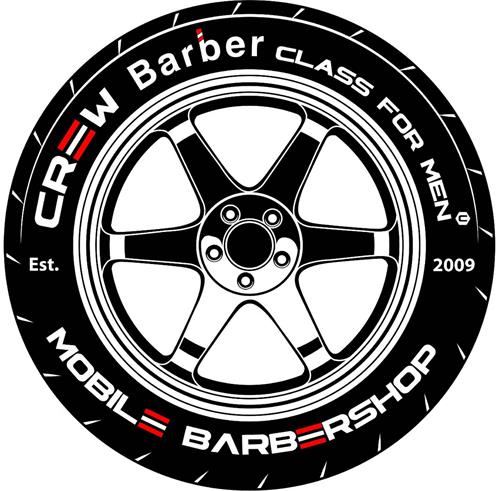 CREW BARBER CLASS FOR MEN EST 2009 MOBILE BARBERSHOP trademark