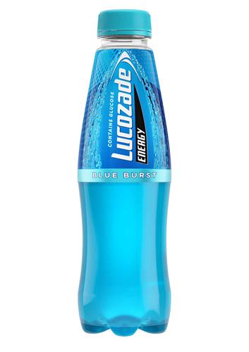 CONTAINS GLUCOSE LUCOZADE ENERGY BLUE BURST trademark