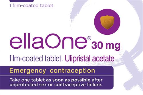 1 FILM-COATED TABLET ELLAONE 30 MG FILM-COATED TABLET. ULIPRISTAL ACETATE EMERGENCY CONTRACEPTION TAKE ONE TABLET AS SOON AS POSSIBLE AFTER UNPROTECTED SEX OR CONTRACEPTIVE FAILURE. trademark