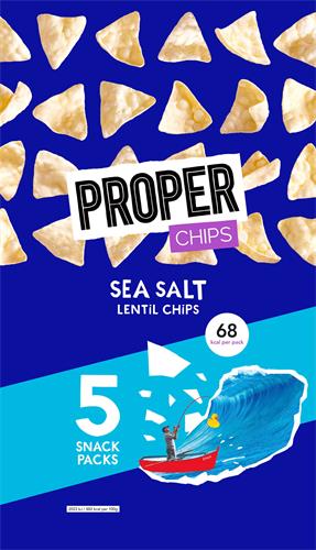 PROPER CHIPS SEA SALT LENTiL CHiPS trademark