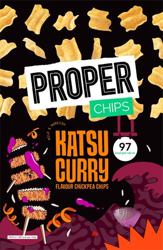 PROPER CHIPS KATSU CURRY
FLAVOUR CHICKPEA CHIPS trademark