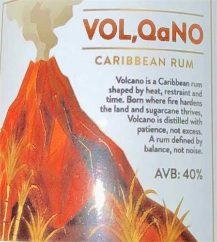VOL,QANO CARIBBEAN RUM VOLCANO IS A CARIBBEAN RUM SHAPED BY HEAT ...