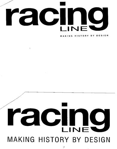 racing LINE MAKING HISTORY BY DESIGN trademark