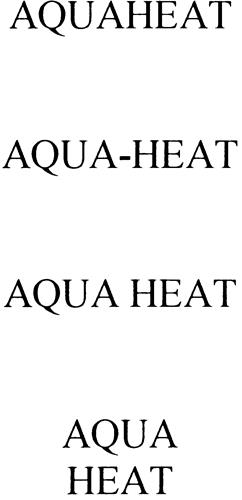 AQUAHEAT trademark