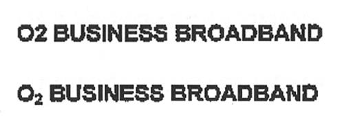 O2 BUSINESS BROADBAND trademark