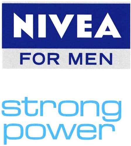 NIVEA FOR MEN strong power trademark