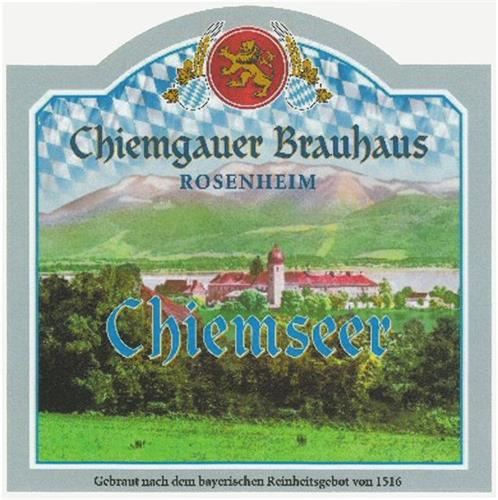 Chiemgauer Brauhaus ROSENHEIM Chiemseer trademark