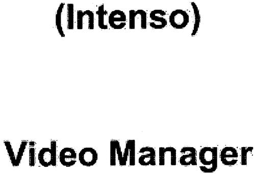 (Intenso) Video Manager trademark