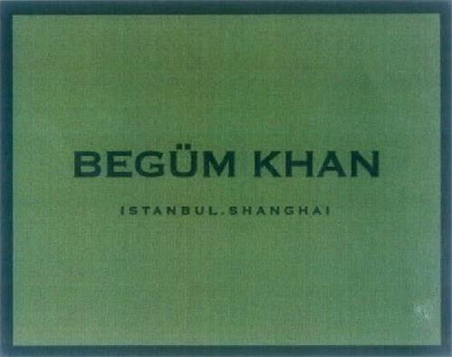 BEGÜM KHAN ISTANBUL SHANGHAI trademark