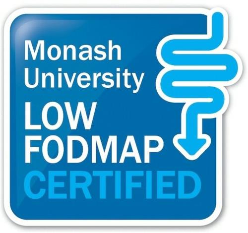 Monash University LOW FODMAP CERTIFIED trademark