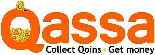 Qassa Collect Qoins Get money trademark