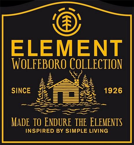 ELEMENT WOLFEBORO COLLECTION SINCE 1926 MADE TO ENDURE THE ELEMENTS INSPIRED BY SIMPLE LIVING trademark