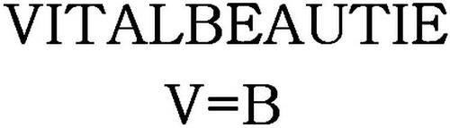 VITALBEAUTIE V=B trademark