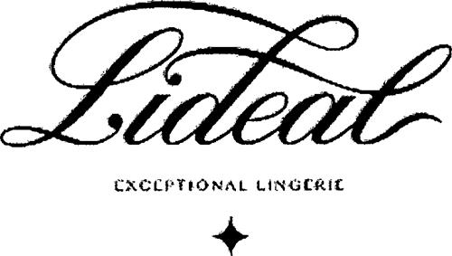 Lideal EXCEPTIONAL LINGERIE trademark