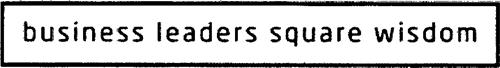 business leaders square wisdom trademark