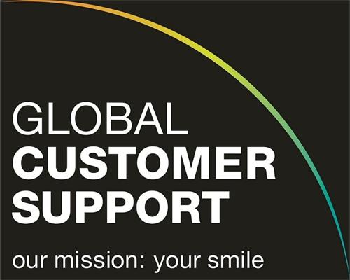 GLOBAL CUSTOMER SUPPORT our mission: you smile trademark