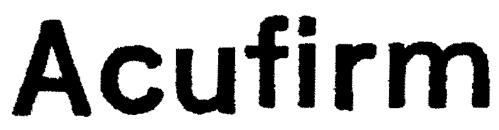 Acufirm trademark