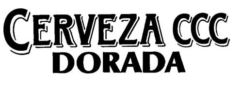 CERVEZA CCC DORADA trademark