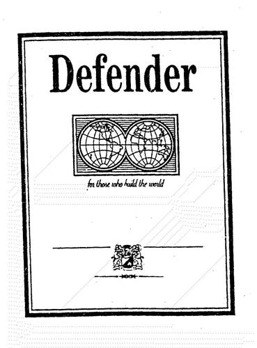 DEFENDER for those who build the world trademark