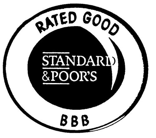 STANDARD & POOR'S RATED GOOD BBB trademark