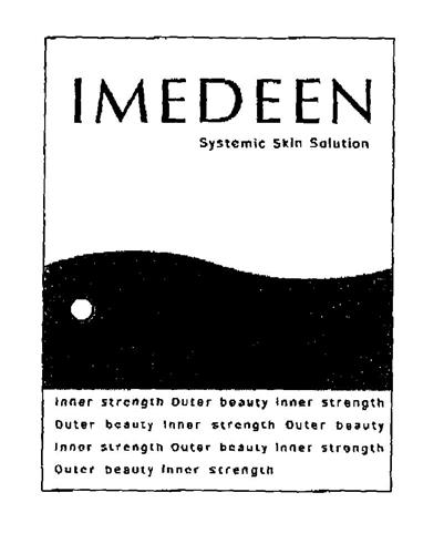 IMEDEEN Systemic Skin Solution Inner strength Outer beauty trademark