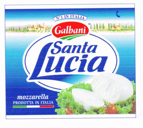 Santa Lucia Galbani mozzarella prodotta in Italia trademark