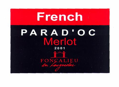 French PARAD'OC 2001 trademark