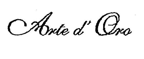 Arte d'Oro trademark