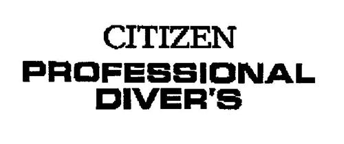 CITIZEN PROFESSIONAL DIVER'S trademark