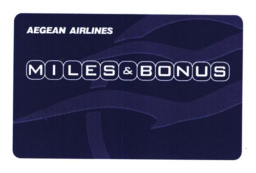 MILES&BONUS AEGEAN AIRLINES trademark