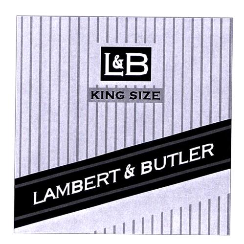 L&B KING SIZE LAMBERT & BUTLER trademark